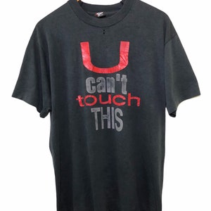 Vintage 90s Mc Hammer U Can’t Touch This Rappers Promo Album Tour Concert T Shirt XL Size