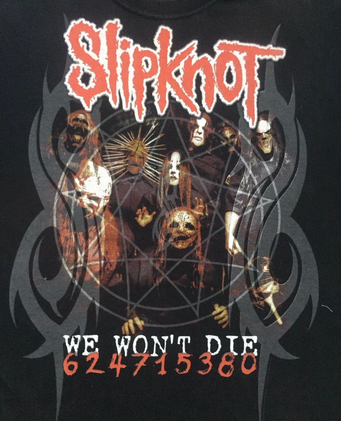 Vintage Slipknot We Won't Die 624715380 Promo Tour Concert T Shirt