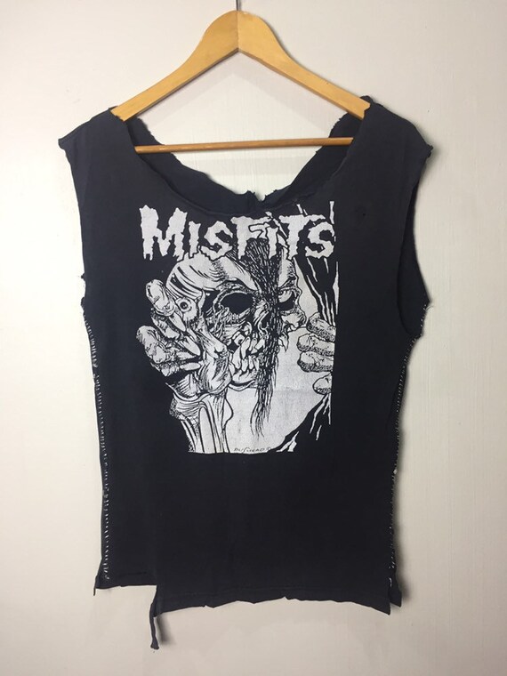 Vintage Misfits Pushead Distressed Punk Rock T Shi