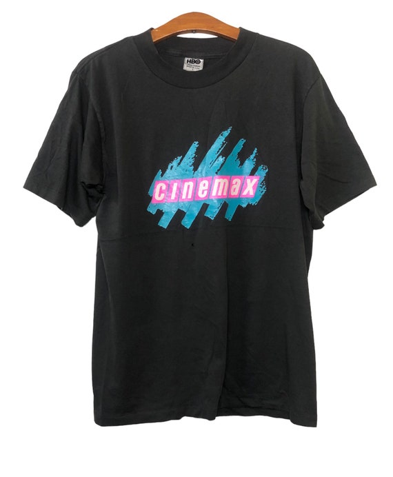 Vintage 90s Cinemax Television Network Satellite T Shirt Large