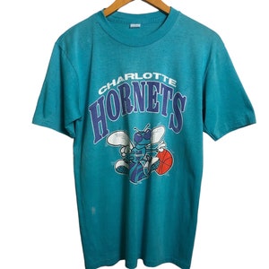 Vintage 90s  Charlotte Hornets NBA Basketball T Shirt