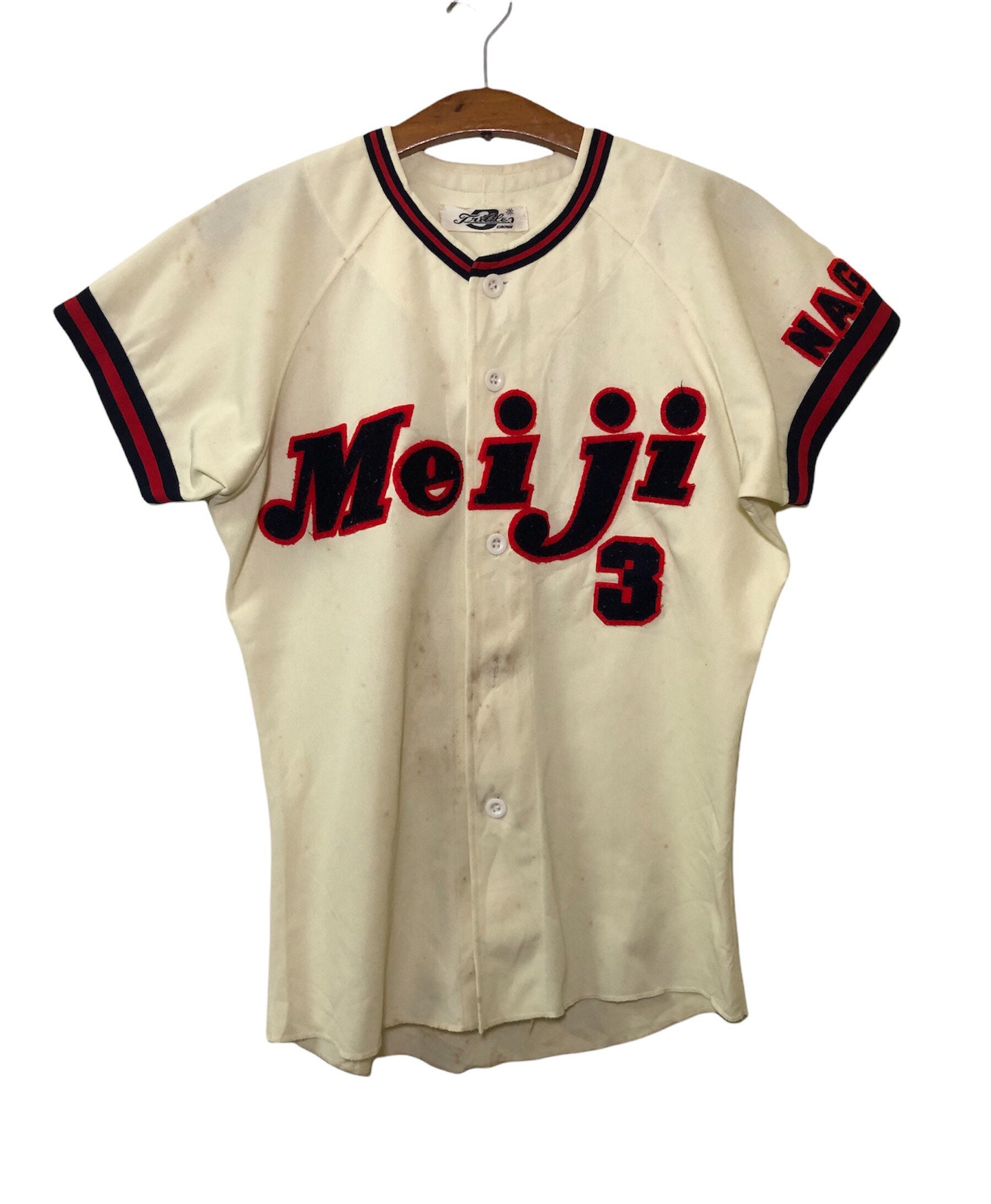 Vintage 90s Reward OHTSU Japan Club See Through Baseball Jersey M Fit S