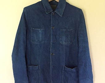 Vintage Berning Sho Denim Chord Jacket Japanese Designer Large Size