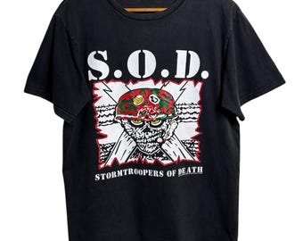 S.O.D. Stormtroopers of Death Vintage Xl Long Sleeved Shirt - Etsy
