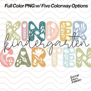 Kindergarten Png | Kindergarten Floral PNG, Kindergarten Sublimation, Kinder Design Download, Mexikanische Floral