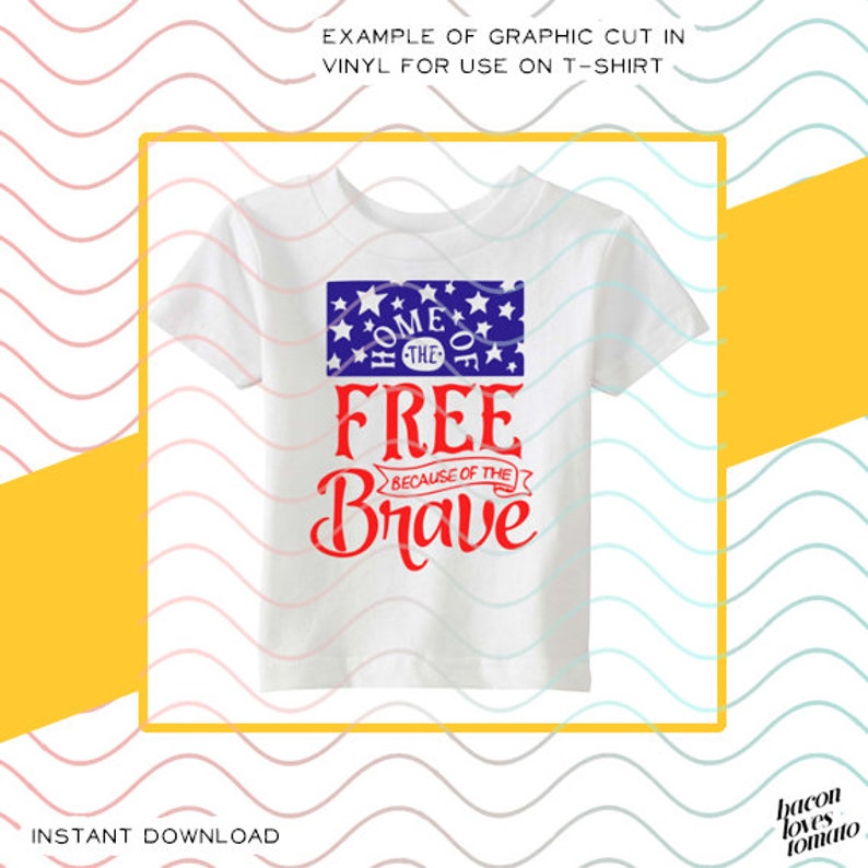 Home Of The Free Because Of The Brave Svg Studio Png Etsy