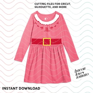 jovie elf movie pink dress Elf Adult Jovie Costume | Movie Costumes | Adult | Womens | S | Pink/Red/White