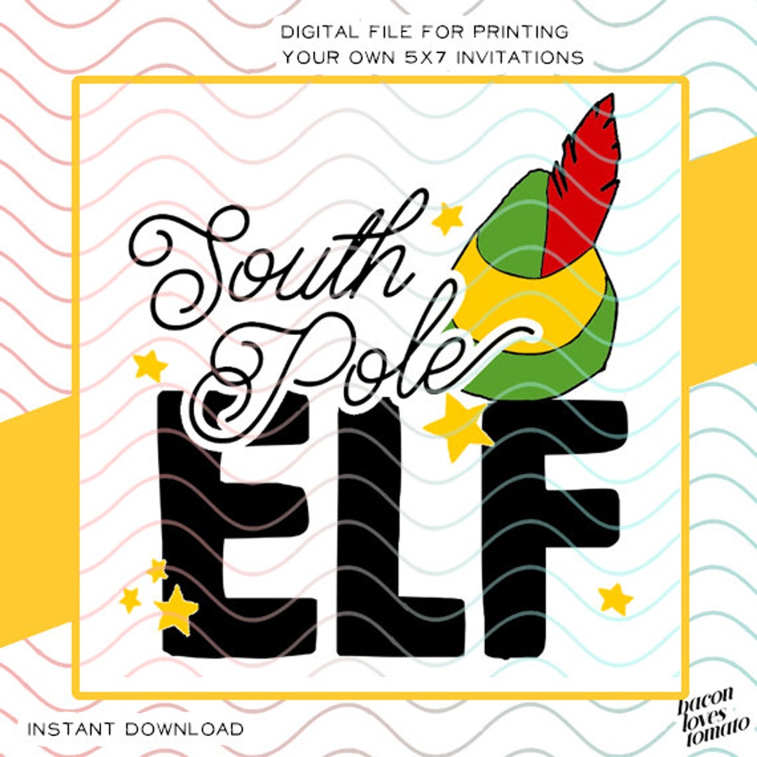 South Pole Elf Buddy the Elf Movie SVG / Studio / PNG File for Cutting ...