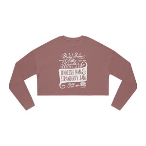 Mary Anne and Wanda's Roadside Stand the Chicks Inspired Women's Cropped Sweatshirt image 2