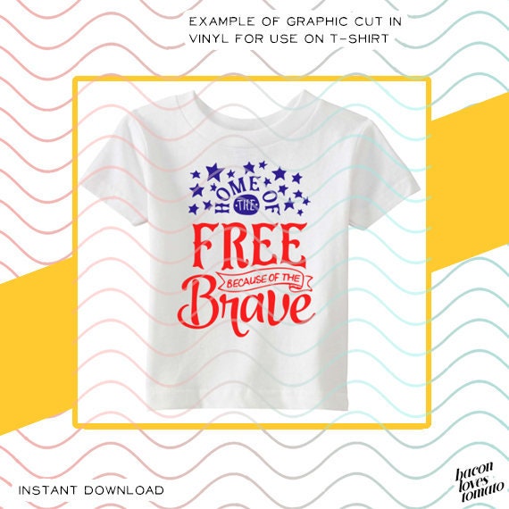 Download Home Of The Free Because Of The Brave Svg Studio Png Etsy SVG, PNG, EPS, DXF File