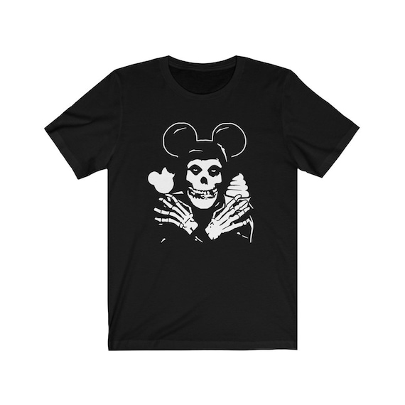 Mickey Mouse Misfit Punk Rock Mashup - Unisex Jersey Short Mickey Mouse Misfit Punk Rock Mashup - Unisex Jersey Short