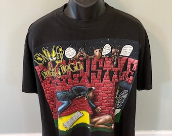 1993 Snoop Dogg Doggystyle Death Row Shirt Vintage 90s Rap Tee Gin