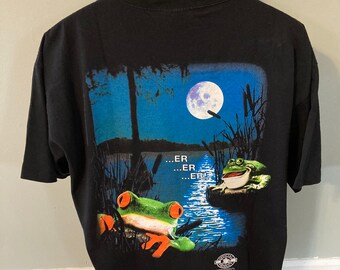 1995 Budweiser Frogs Stanley Desantis Shirt Vintage 90s Tee Bud