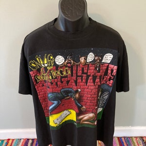 1993 Snoop Dogg Doggystyle Death Row Shirt Vintage 90s Rap Tee Gin Juice Gangsta West Coast Dr Dre 2pac Tupac Compton California GEM Tag XL