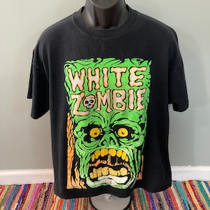1992 White Zombie Get Up and Kill Band Shirt Vintage 90s Tee Concert Tour Heavy Metal Rock More Human CBGB New York Rob Zombie Gem Tag XL