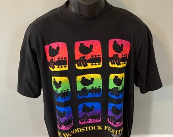 Vintage 1994 Woodstock Authentic Pepsi Festival Souvenir T Shirt