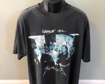 1998 Metallica Garage Band Shirt Vintage 90s Tee Trash Metal Rock