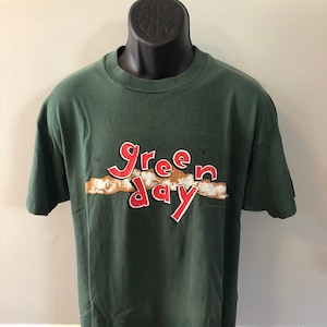 1994 Green Day Dookie Shirt Vintage Tee 90s Concert Tour Band Punk