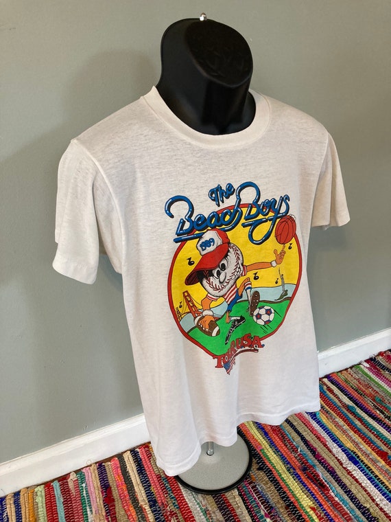 1989 The Beach Boys USA Tour Shirt Vintage 80s Tee Ba… - Gem