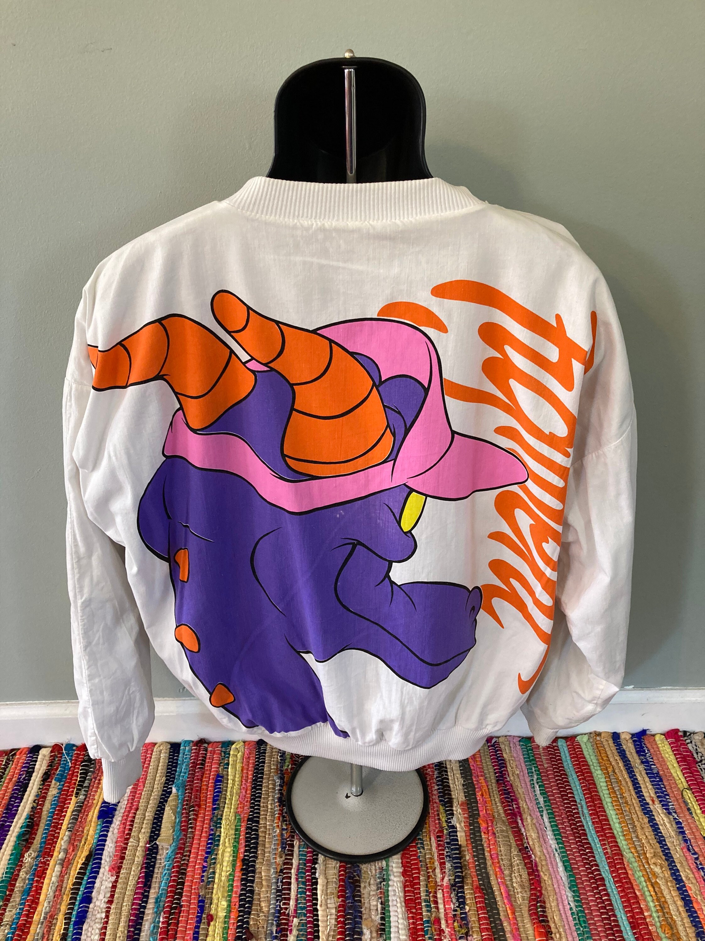 80s Disney Figment All Over Print Sweatshirt Vintage Epcot 1983