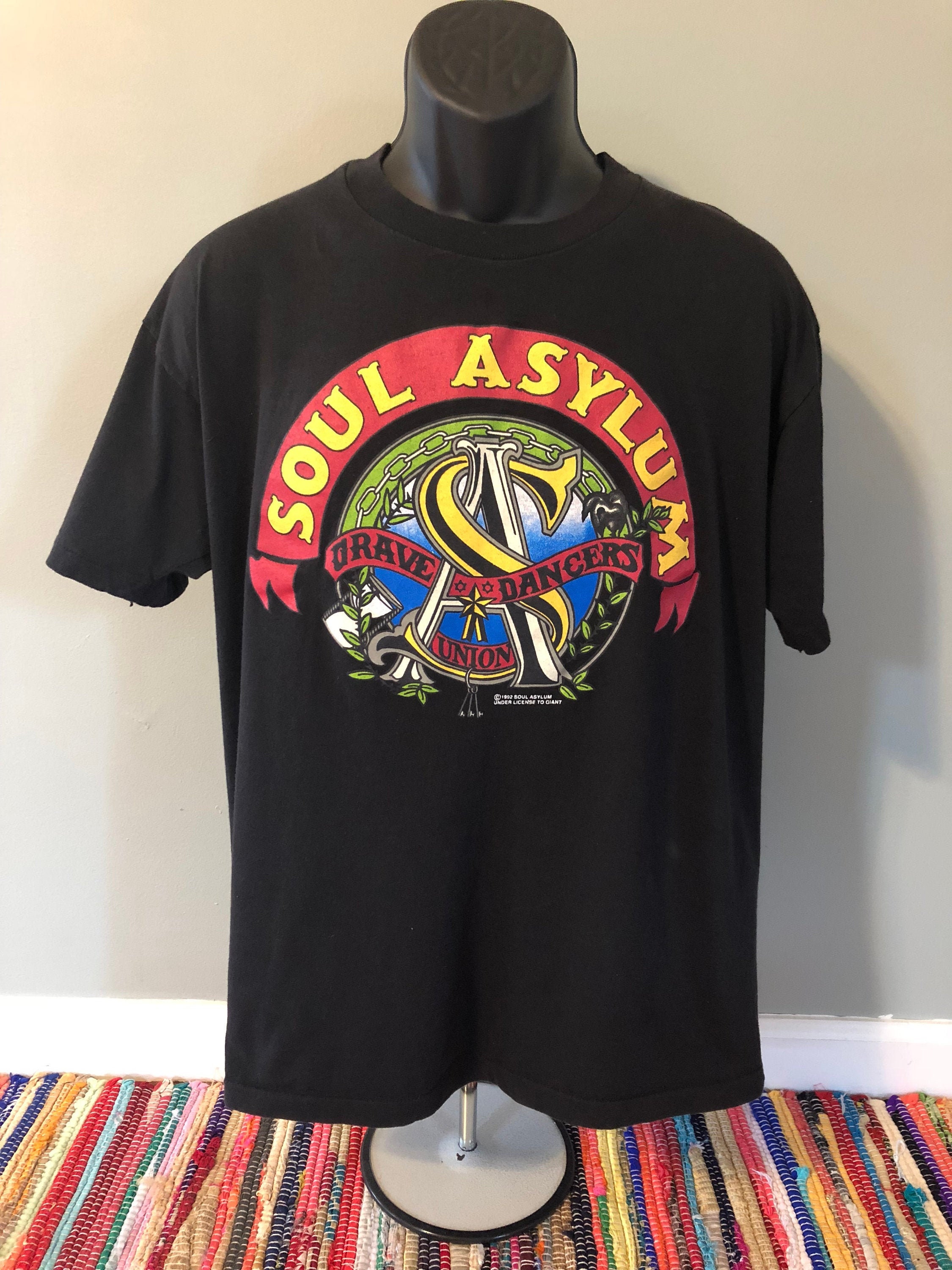 1992 Soul Asylum Tour Shirt Vintage 90s Concert Band Tee Grave 1992 Soul Asylum Tour Shirt Vintage 90s Concert Band Tee Grave