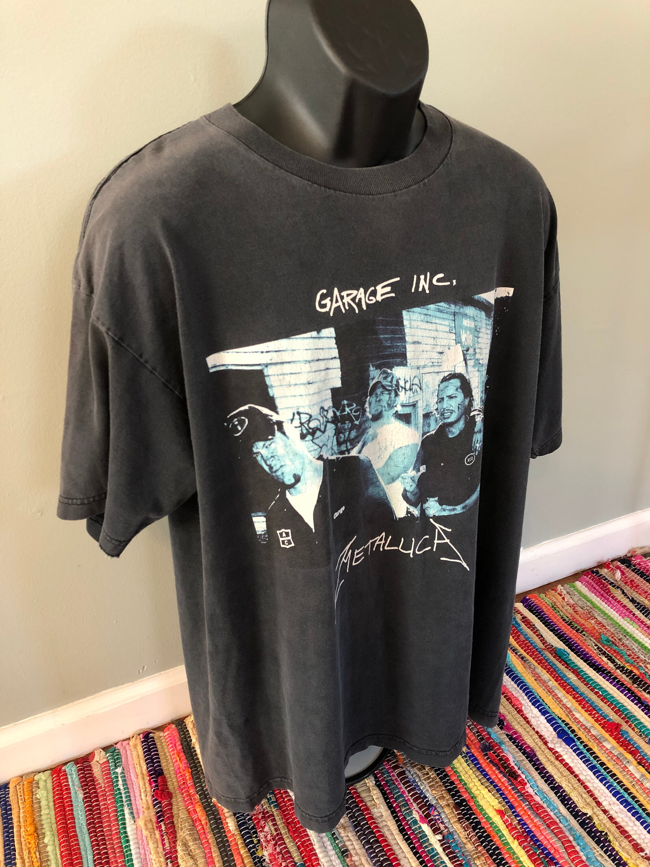 1998 Metallica Garage Band Shirt Vintage 90s Tee Trash Metal Rock