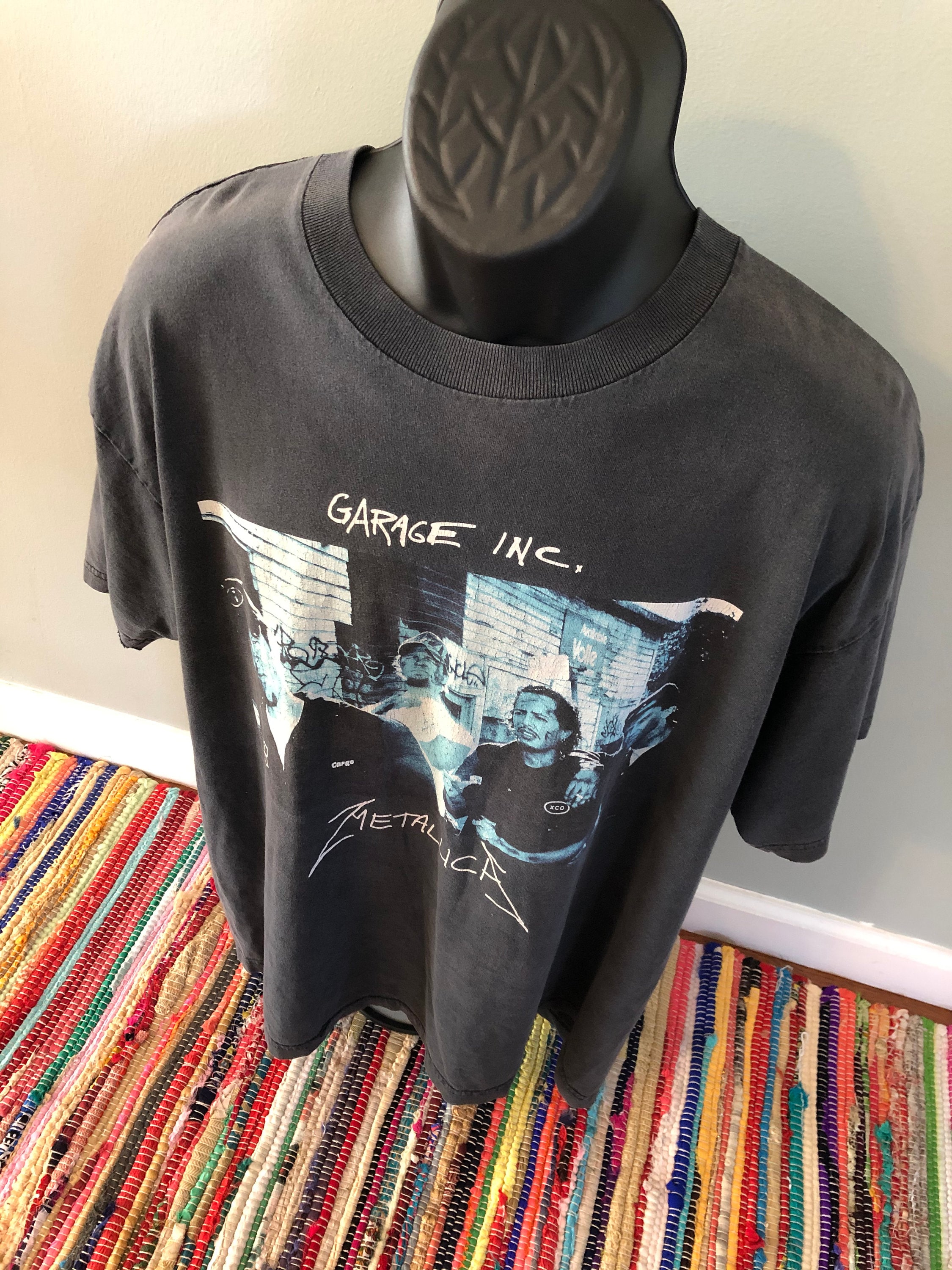 1998 Metallica Garage Band Shirt Vintage 90s Tee Trash Metal Rock
