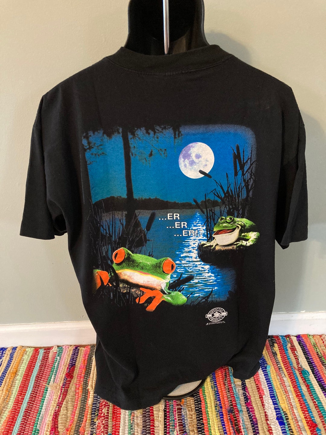 1995 Budweiser Frogs Stanley Desantis Shirt Vintage 90s Tee Bud 
