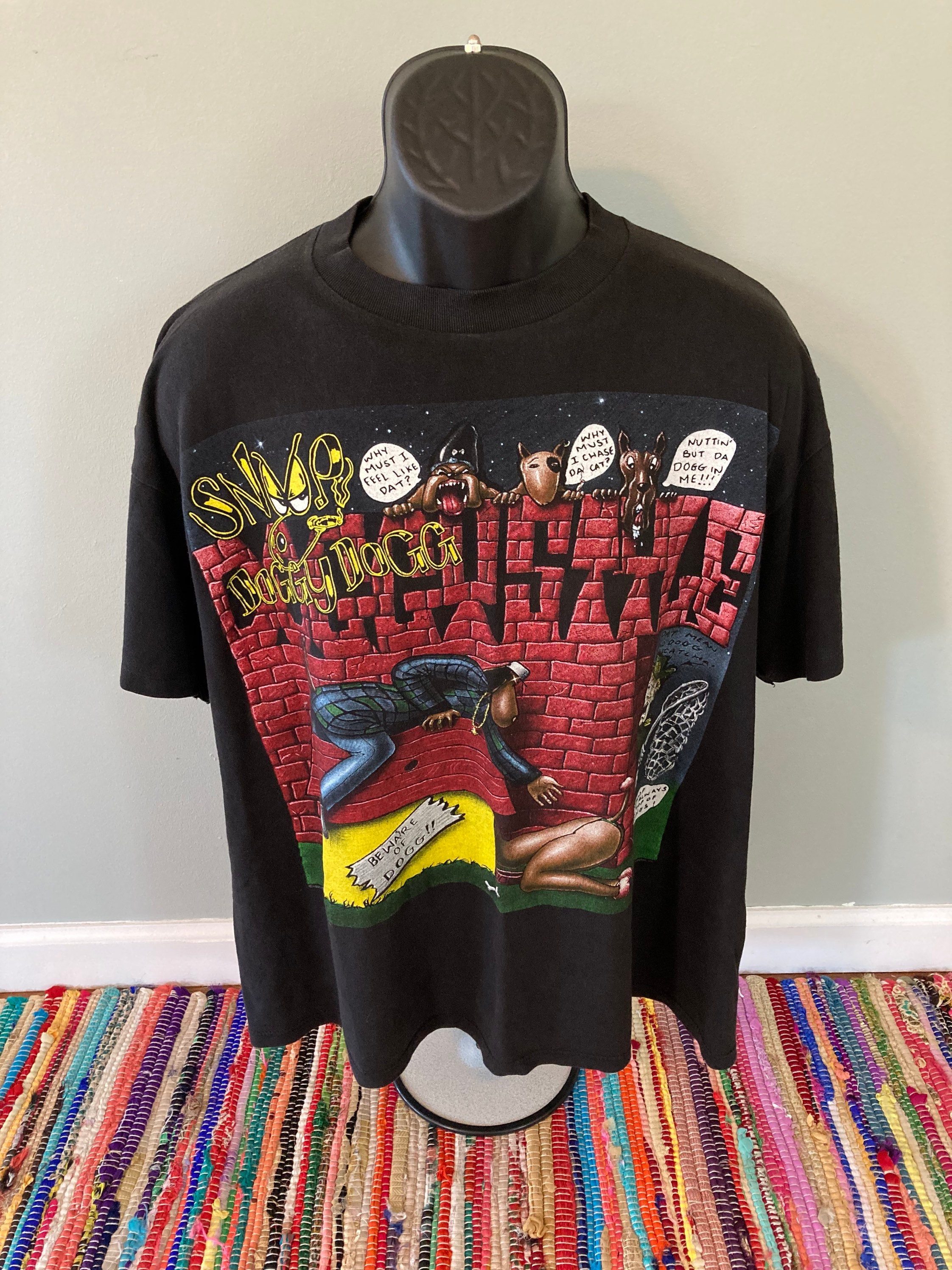 1993 Snoop Dogg Doggystyle Death Row Shirt Vintage 90s Rap Tee Gin