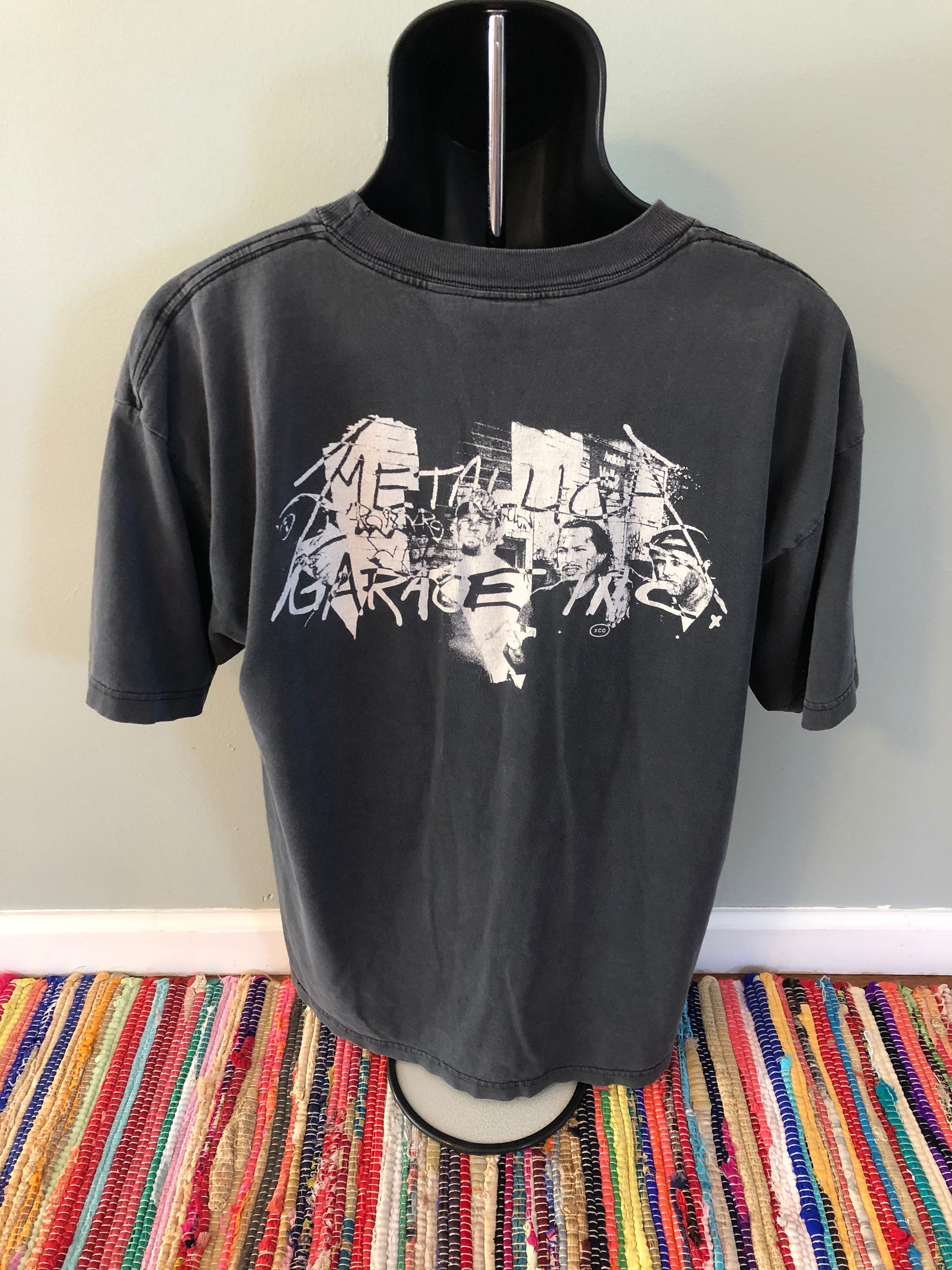 1998 Metallica Garage Band Shirt Vintage 90s Tee Trash Metal Rock