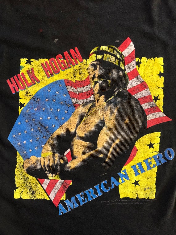 American Made Hulk Hogan WWF Men's Short-Sleeve T-Shirt – White Graphic Tee