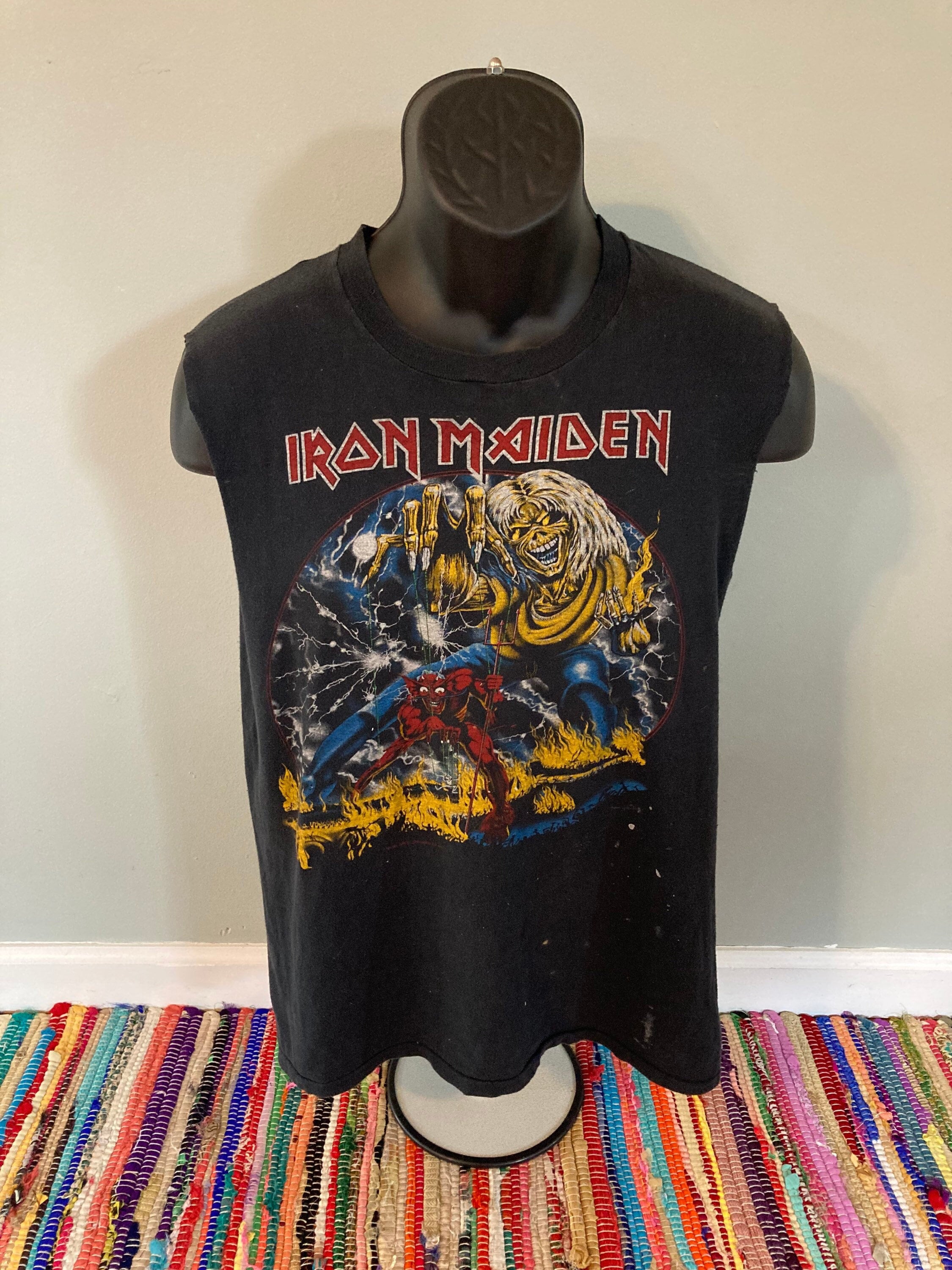 lunken toksicitet frustrerende 1982 Iron Maiden Concert Shirt Vintage 80s Band Tee Number of - Etsy Denmark