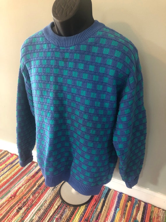 70s IZOD Ski Sweater Vintage Ugly 