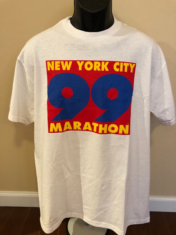 1999 New York City Marathon Shirt Vintage Tee 90s Big Logo - Etsy ...