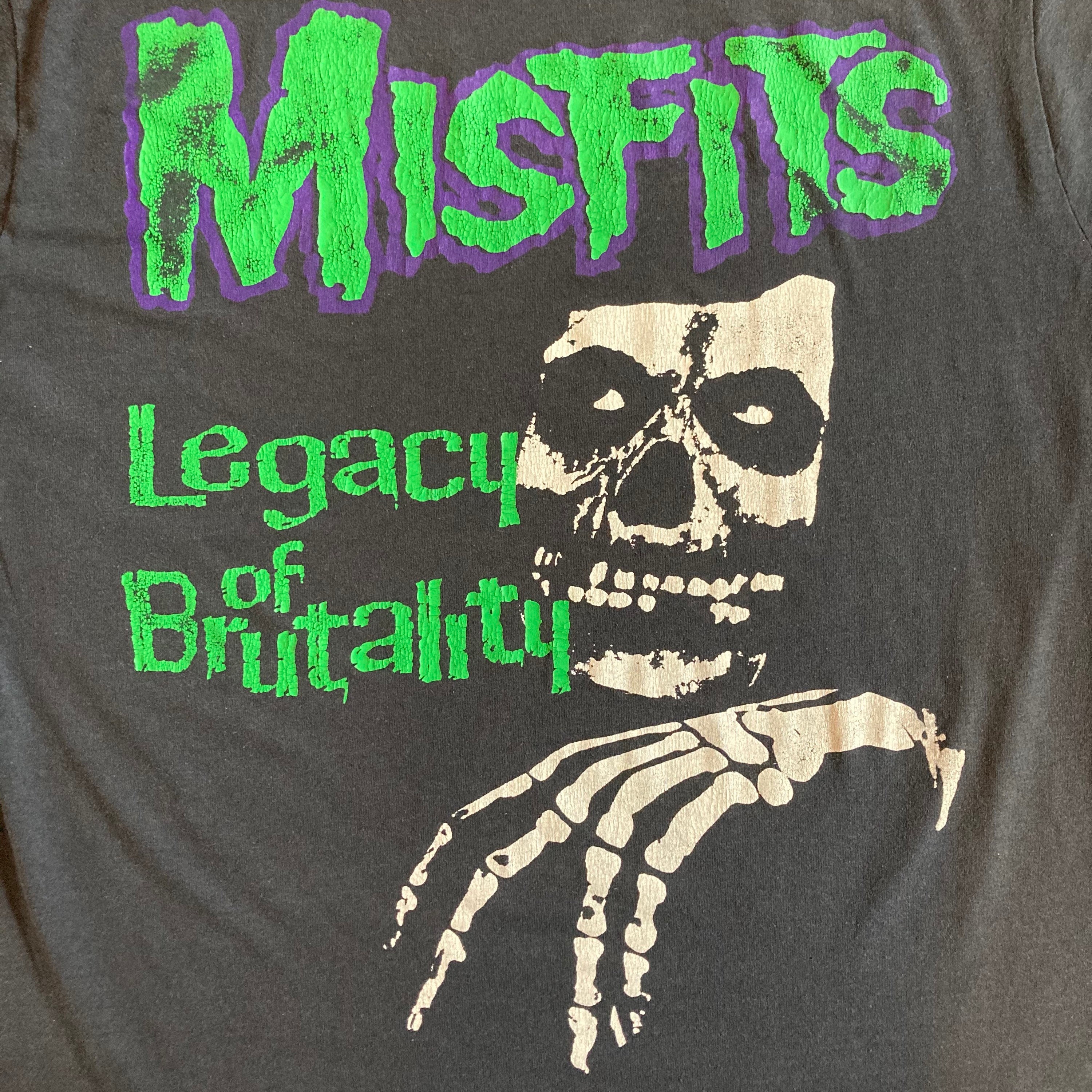 1983 Misfits Legacy of Brutality Band Shirt Vintage 80s Horror