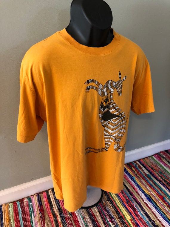 70s Australian Kangaroo Shirt Vintage Tee Striped… - image 3