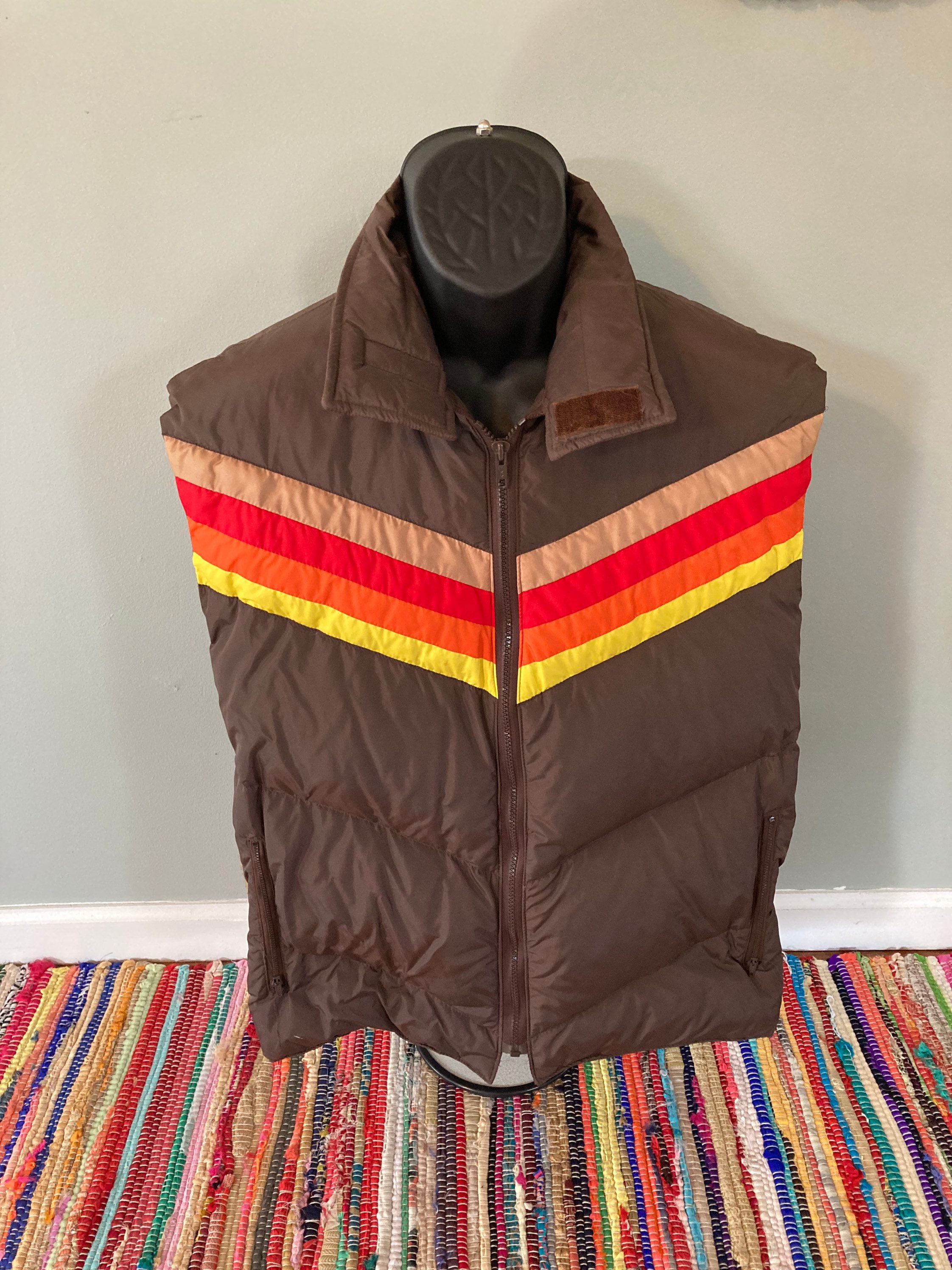 70s BEST QUALITY Oriental Puffy Vest