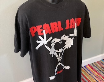 PEARL JAM ALIVE Tシャツ Mサイズ Amazon.com: Pearl Jam Stick Man Logo Alive Men's T-Shirt (S