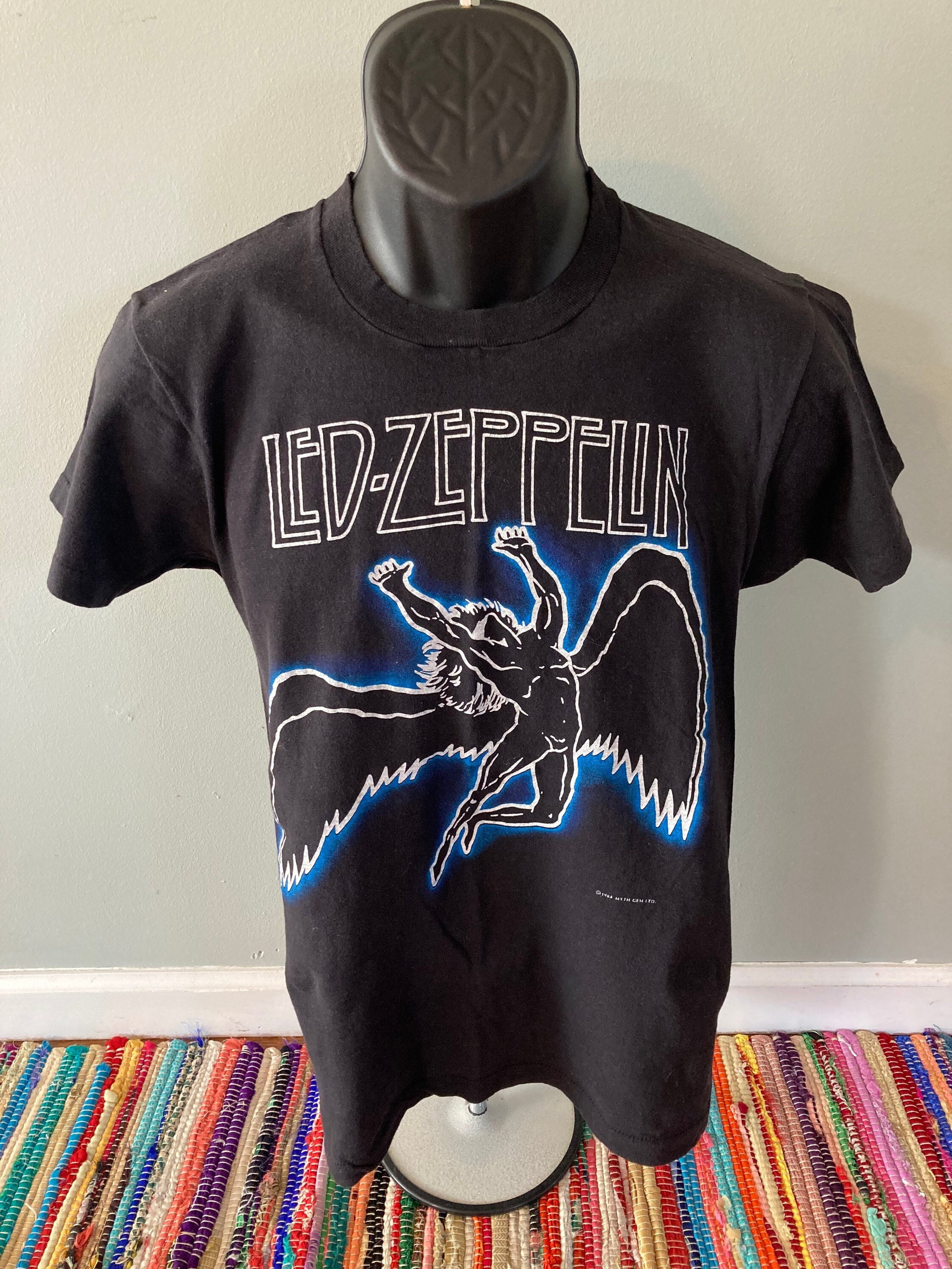 1984 Led Zeppelin Band Shirt Vintage 80s Tee Icarus Concert - Etsy