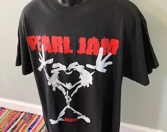 1991 Pearl Jam Alive Band Shirt Vintage 90s Tee Stickman 1991 Pearl Jam Alive Band Shirt Vintage 90s Tee Stickman