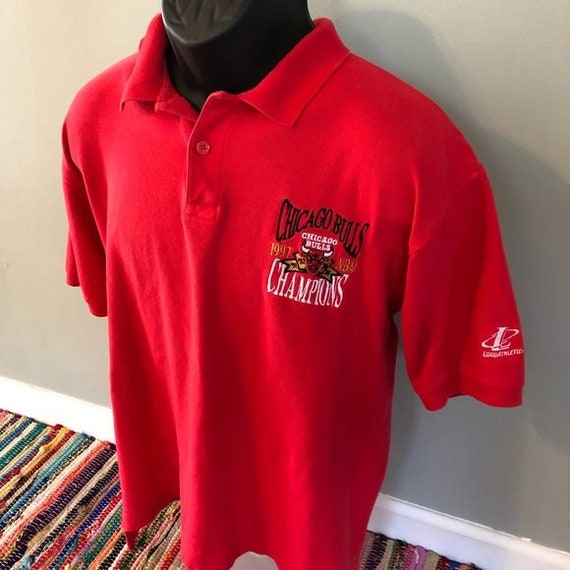 1997 Chicago Bulls Champions Polo Shirt Vintage 90s Michael Air