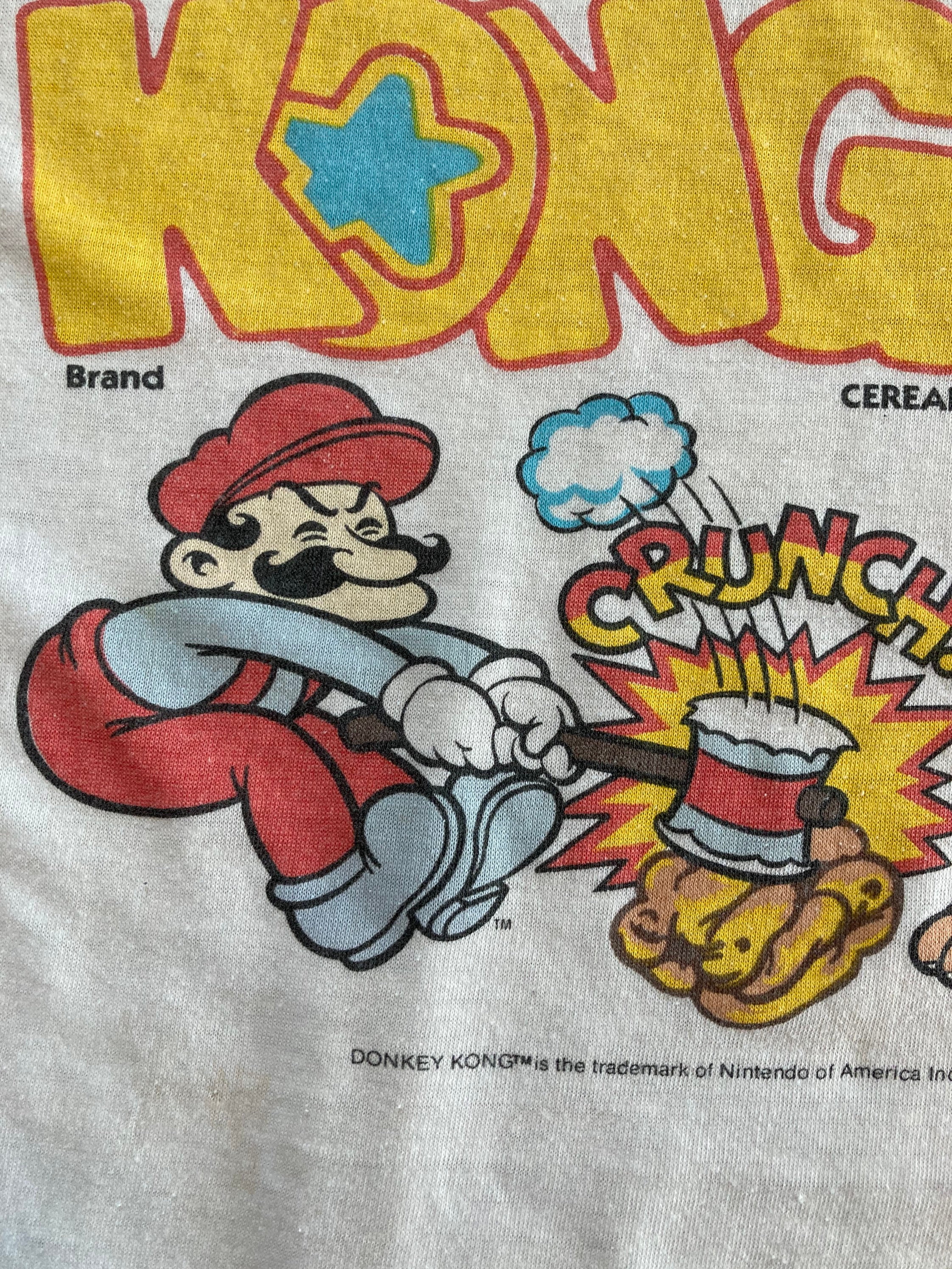 1983 Donkey Kong Nintendo Shirt Vintage 80s Tee Cereal Promo 