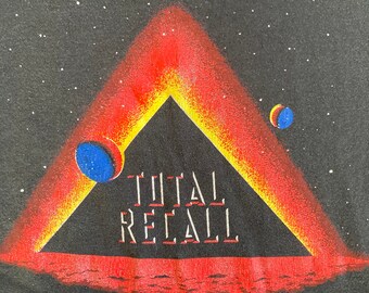 1990 Total Recall Movie Shirt Vintage 90s Promo Tee They Stole