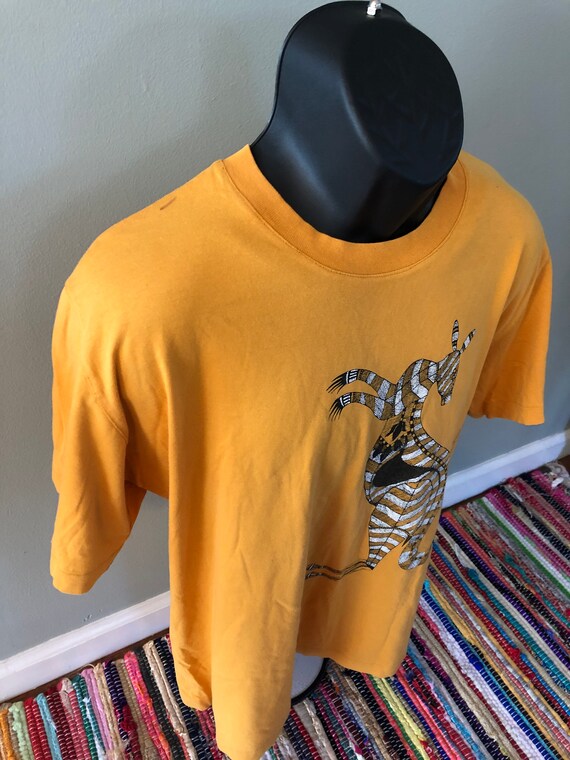 70s Australian Kangaroo Shirt Vintage Tee Striped… - image 4