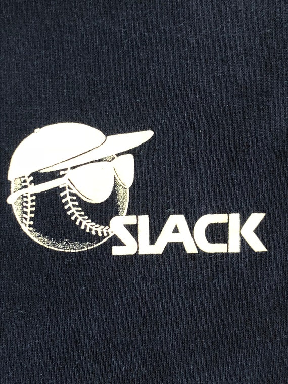 80s Slack Baseball Shirt Vintage Tee Major League… - image 2