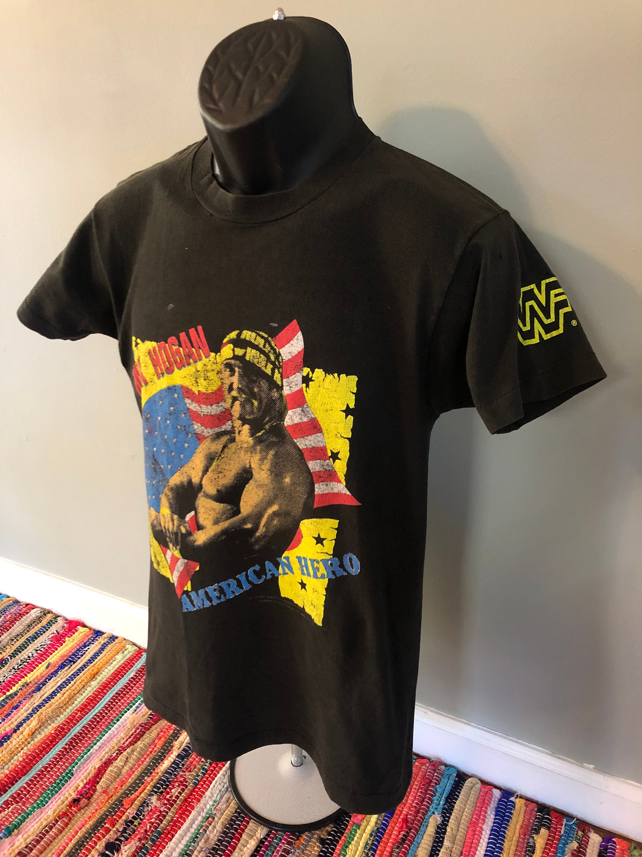 1991 Hulk Hogan American Hero Shirt Vintage Tee 90s WWF World 