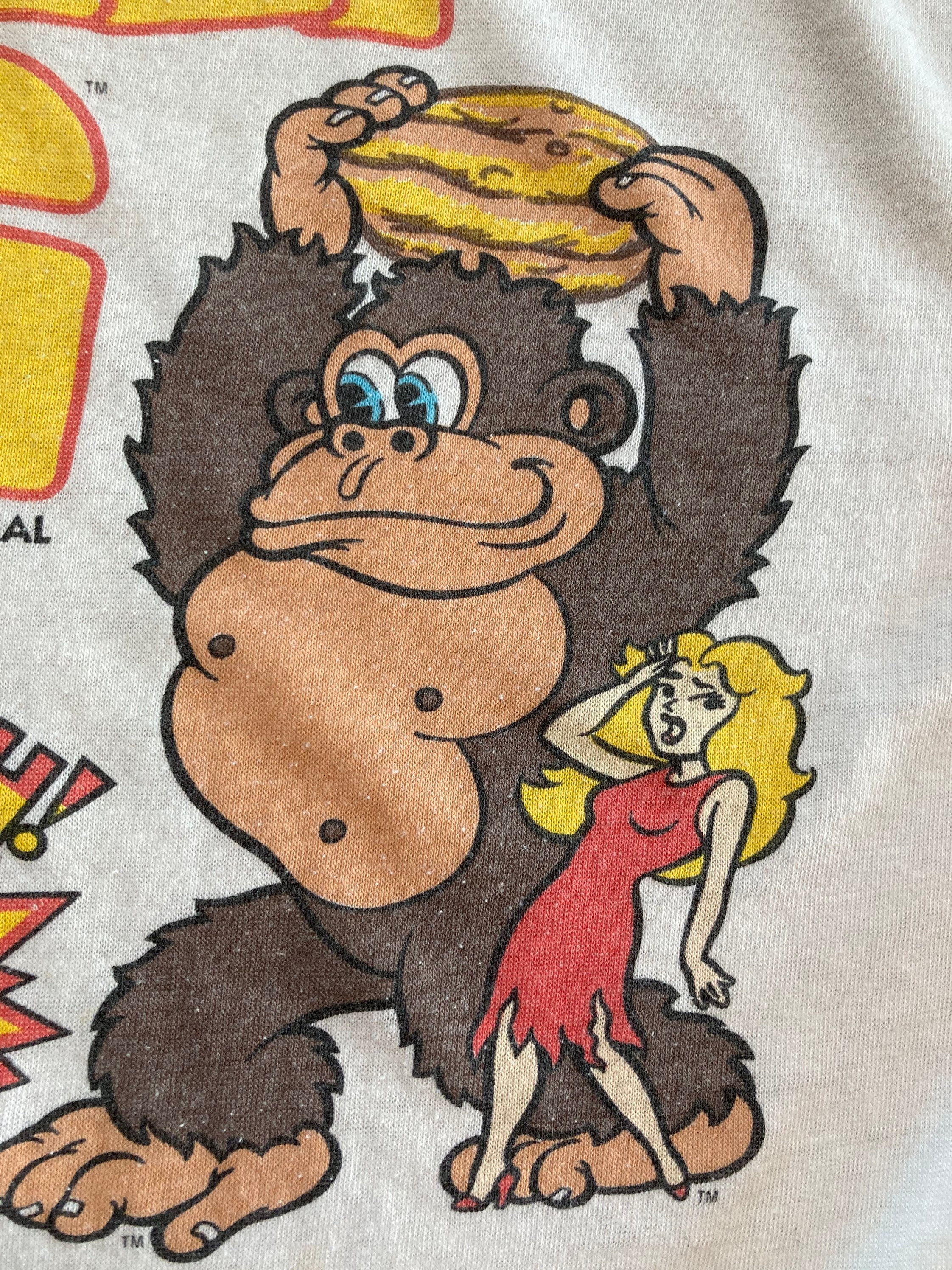 1983 Donkey Kong Nintendo Shirt Vintage 80s Tee Cereal Promo 