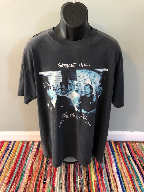 1998 Metallica Garage Band Shirt Vintage 90s Tee Trash Metal