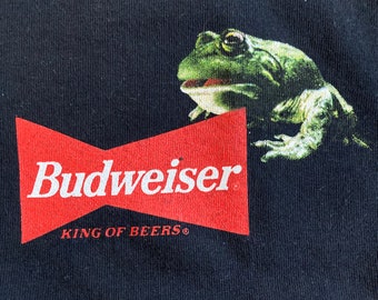 1995 Budweiser Frogs Stanley Desantis Shirt Vintage 90s Tee Bud
