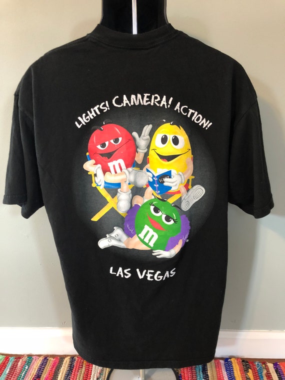 90s M Ms Candy Las Vegas Shirt Vintage Tee Chocolate Lights Etsy